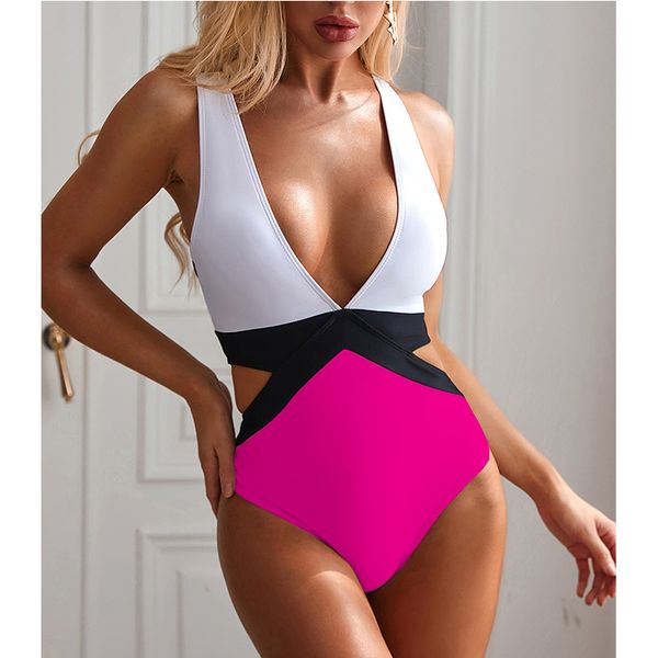 patchwork bandage one piece swimsuit women monokini 2021 bathing suit deep v bodysuit bikini swimwear maillot de bain femme
patchwork bandage one piece swimsuit women monokini 2021 bathing suit deep v bodysuit bikini swimwear maillot de bain femme