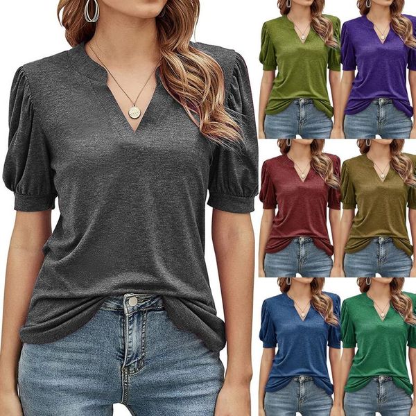 women's blouses & shirts plus size women blouse fashion knitted tunic v neck short sleeve solid color tshirts blusas mujer de moda, White
women's blouses & shirts plus size women blouse fashion knitted tunic v neck short sleeve solid color tshirts blusas mujer de moda, White