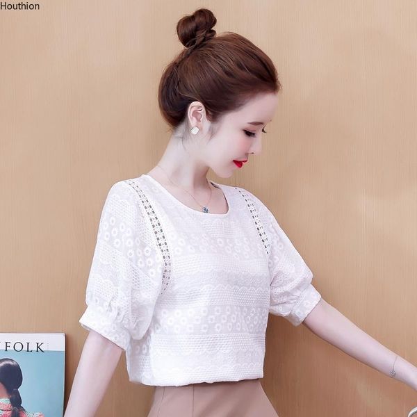 women's blouses & shirts houthion sleeve blouse o-neck shirt pure color stitching casual fashion summer plus size drop lady top, White
women's blouses & shirts houthion sleeve blouse o-neck shirt pure color stitching casual fashion summer plus size drop lady top, White