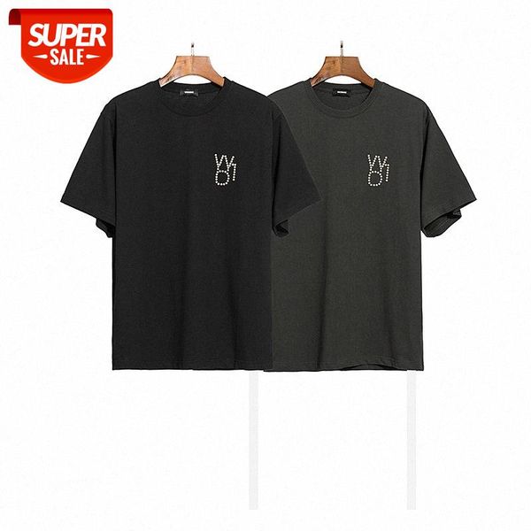 cotton done letter pearl diamond round neck short sleeve t-shirt fashion couples for men and women #dr6q, White;black
cotton done letter pearl diamond round neck short sleeve t-shirt fashion couples for men and women #dr6q, White;black