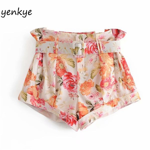floral print shorts women belt high waist casual mujer fashion summer femme vetement ldzz6309 210623, White;black
floral print shorts women belt high waist casual mujer fashion summer femme vetement ldzz6309 210623, White;black