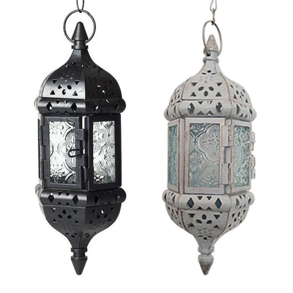 candle holders hanging lantern retro moroccan holder hollow metal glass with 15.7" chain
candle holders hanging lantern retro moroccan holder hollow metal glass with 15.7" chain