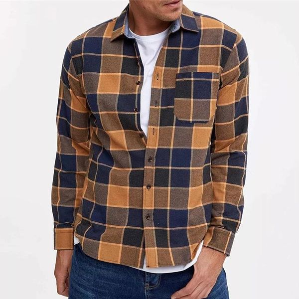 men's casual shirts autumn mens cotton shirt 2021 fashion plaid printing long sleeve cardigan for men business turn-down collar, White;black
men's casual shirts autumn mens cotton shirt 2021 fashion plaid printing long sleeve cardigan for men business turn-down collar, White;black