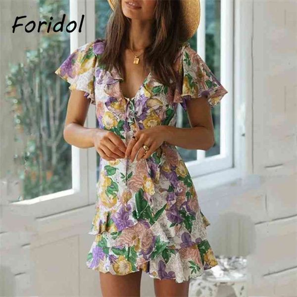 colorful chiffon summer dress women flare sleeve ruffle short beach v neck lace up floral print boho 210427, Black;gray
colorful chiffon summer dress women flare sleeve ruffle short beach v neck lace up floral print boho 210427, Black;gray