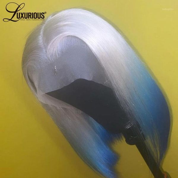 grey short bob human hair wigs for women ombre blue brazilian straight lace front wig remy transparent with baby hair1, Black;brown
grey short bob human hair wigs for women ombre blue brazilian straight lace front wig remy transparent with baby hair1, Black;brown