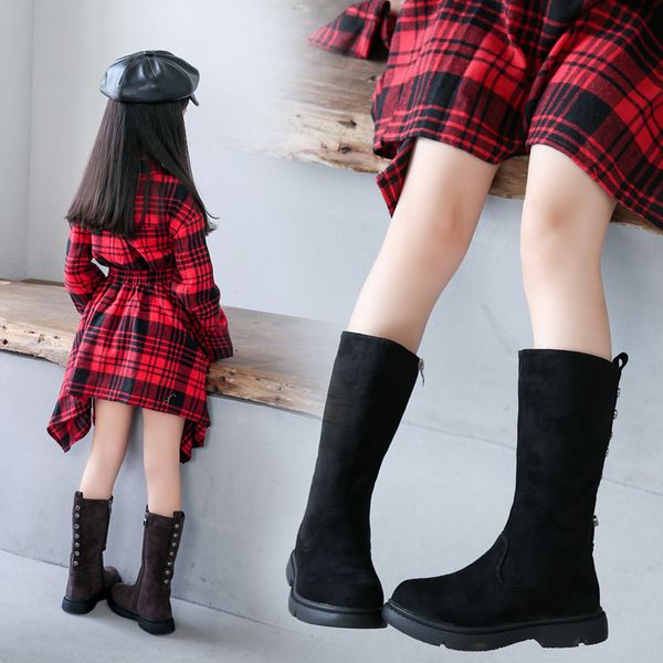 70% off factory online girls' boots children's shoes 2021 autumn and winter new high big cotton plush princess, Black
70% off factory online girls' boots children's shoes 2021 autumn and winter new high big cotton plush princess, Black