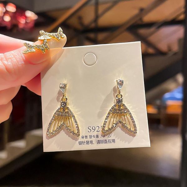 dangle & chandelier exquisite noble mermaid tail bling stud earrings for women r luxury jewelry zircon s925 need, Silver
dangle & chandelier exquisite noble mermaid tail bling stud earrings for women r luxury jewelry zircon s925 need, Silver