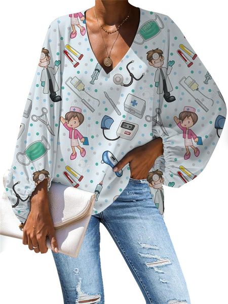 women's blouses & shirts mozoeyu harajuku style cartoon cute pattern blouse 2021 casual loose long sleeve shirt plus size v-neck, White
women's blouses & shirts mozoeyu harajuku style cartoon cute pattern blouse 2021 casual loose long sleeve shirt plus size v-neck, White