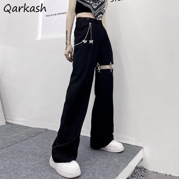 women's pants & capris casual women fashion hollow out design femme spring ins chic ulzzang high waist streetwear solid straight trou, Black;white
women's pants & capris casual women fashion hollow out design femme spring ins chic ulzzang high waist streetwear solid straight trou, Black;white