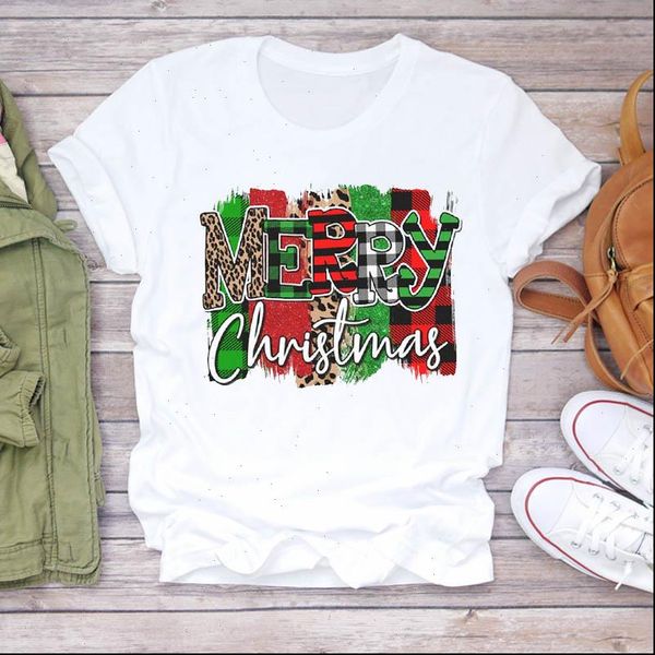 leopard letter striped plaid women t shirt printing merry christmas print tshirts clothes graphic female ladies tee, White
leopard letter striped plaid women t shirt printing merry christmas print tshirts clothes graphic female ladies tee, White