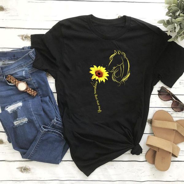 women graphic cartoon horse sunflower floral flower lady summer t-shirt shirt womens clothing tee female t women's, White
women graphic cartoon horse sunflower floral flower lady summer t-shirt shirt womens clothing tee female t women's, White