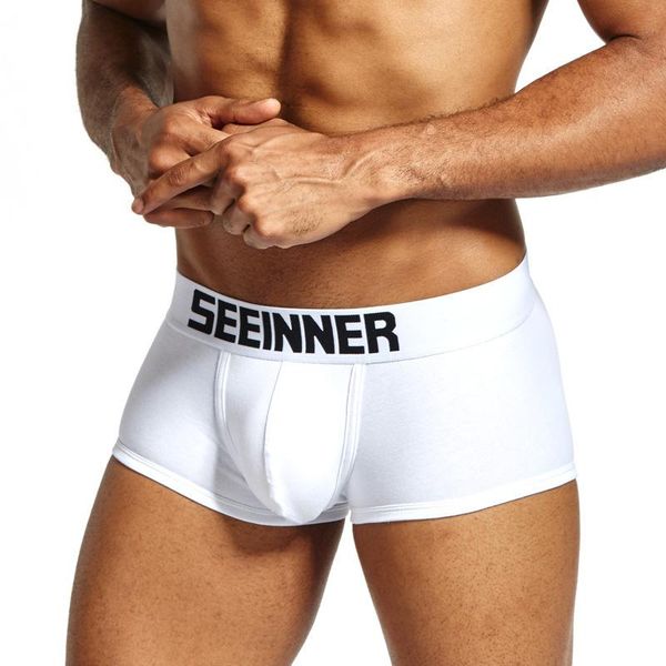 underpants men's style solid texture boxers cotton comfortable trend youth men, Black;white
underpants men's style solid texture boxers cotton comfortable trend youth men, Black;white