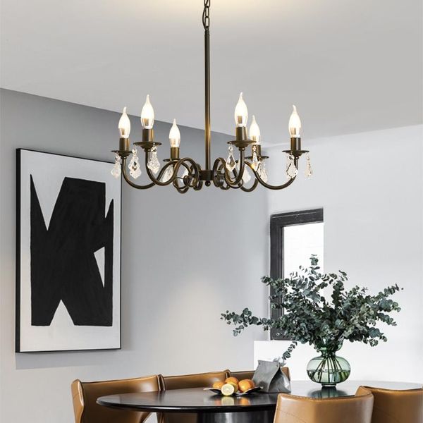 pendant lamps america wrought iron crystal chandelier ceiling lamp e14 led candle lights lighting fixture indoor for living room bedroom
pendant lamps america wrought iron crystal chandelier ceiling lamp e14 led candle lights lighting fixture indoor for living room bedroom