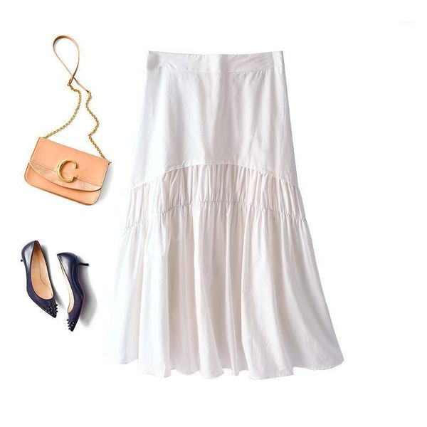 skirts tfetters spring/summer elastic waist retro irregular mid skirt white fold stitching solid color a line women clothing, Black
skirts tfetters spring/summer elastic waist retro irregular mid skirt white fold stitching solid color a line women clothing, Black
