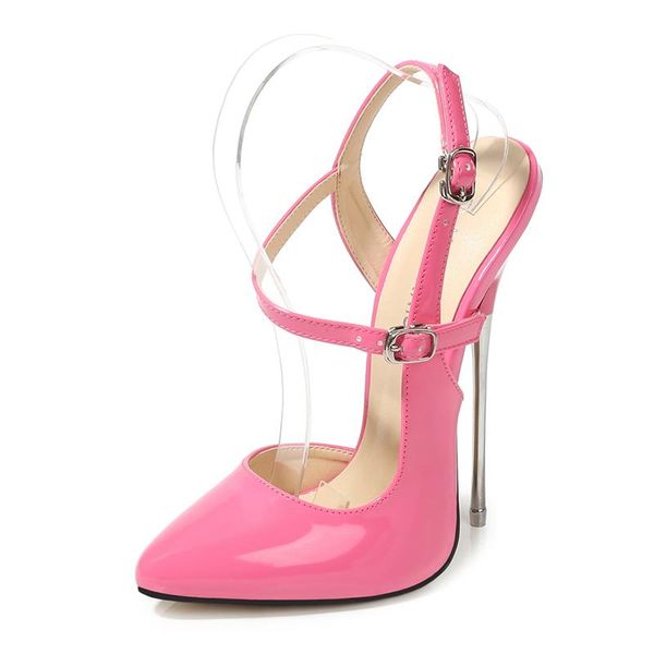 dress shoes patent leather woman metal thin high heels pointed toe heel pumps spring autumn large-size ms-b0023, Black
dress shoes patent leather woman metal thin high heels pointed toe heel pumps spring autumn large-size ms-b0023, Black