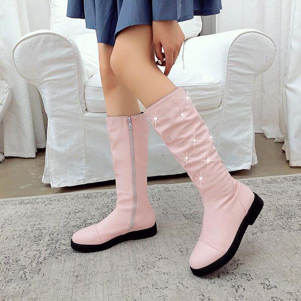 boots cresfimix sapatos femininos women classic round toe pink long autumn lady fashion sweet white comfort b6599, Black
boots cresfimix sapatos femininos women classic round toe pink long autumn lady fashion sweet white comfort b6599, Black