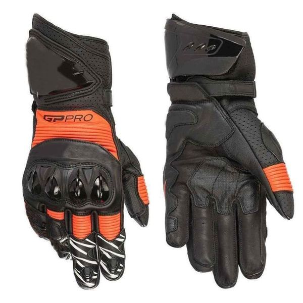 sports gloves 2021 100% leather gp pro r3 motorcycle long racing, Black 
sports gloves 2021 100% leather gp pro r3 motorcycle long racing, Black