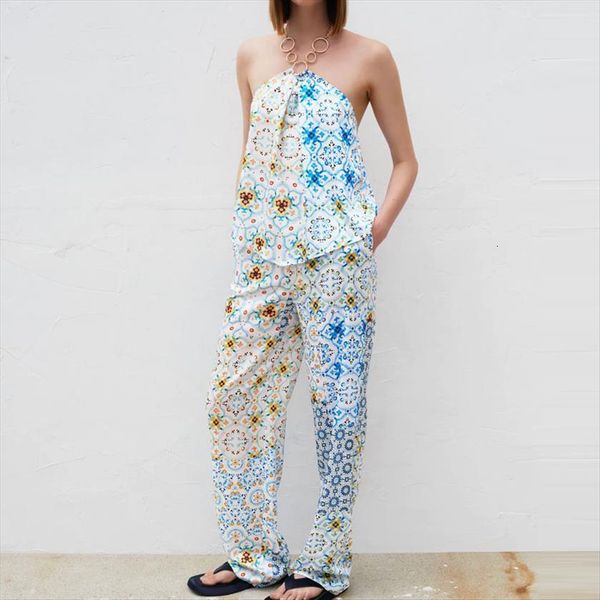 za summer patchwork print women pant high waist vintage elastic wide leg front pockets woman loose trouser, Black;white
za summer patchwork print women pant high waist vintage elastic wide leg front pockets woman loose trouser, Black;white