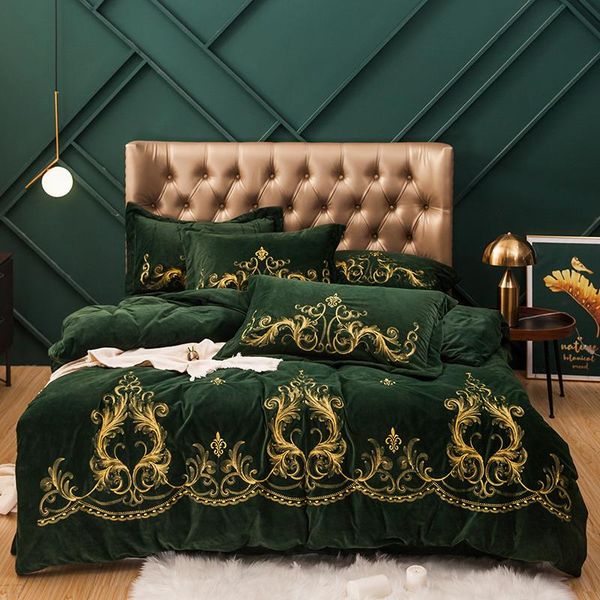bedding sets luxury green blue brown european gold embroidery winter fleece flannel velvet set duvet cover bed pillowcase sheet/linen
bedding sets luxury green blue brown european gold embroidery winter fleece flannel velvet set duvet cover bed pillowcase sheet/linen