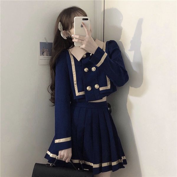skirts 2021 sweet female spring double-breasted blouse high waist skirt plissado style jk, Black
skirts 2021 sweet female spring double-breasted blouse high waist skirt plissado style jk, Black