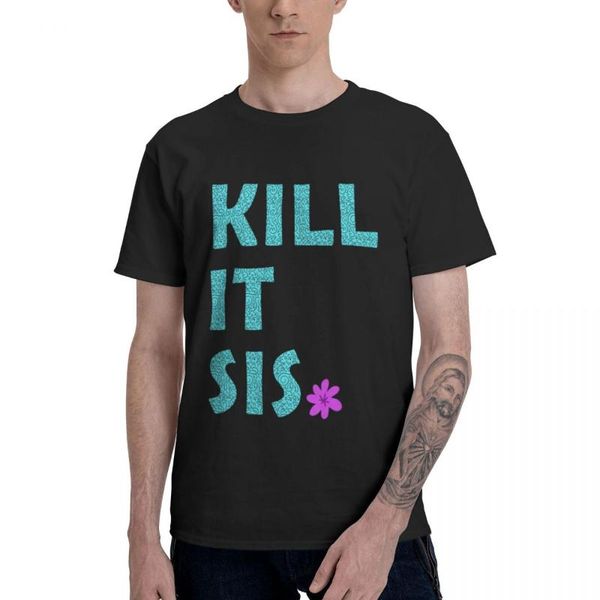 men's t-shirts kill it sis. sassy badass. cheeky, confident girl printed oversized men t shirt loose goth tee streetwear, White;black
men's t-shirts kill it sis. sassy badass. cheeky, confident girl printed oversized men t shirt loose goth tee streetwear, White;black