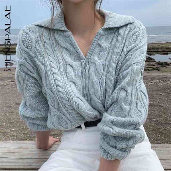 retro women's sweater pullovers knitted casual solid autumn turn-down collar loose all-match soft sweet 5a280 210427, White;black
retro women's sweater pullovers knitted casual solid autumn turn-down collar loose all-match soft sweet 5a280 210427, White;black