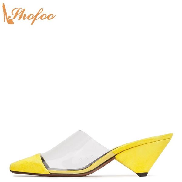 dress shoes yellow flock clear high spike heels women mules pumps round toe slip on large size 15 16 ladies summer fashion shofoo, Black
dress shoes yellow flock clear high spike heels women mules pumps round toe slip on large size 15 16 ladies summer fashion shofoo, Black