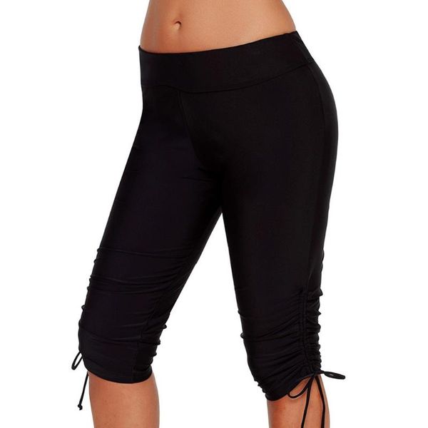 women's leggings high waist push up fitness tie crop wide waistband cycling short workout jogging for women training, Black 
women's leggings high waist push up fitness tie crop wide waistband cycling short workout jogging for women training, Black