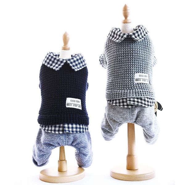 dog apparel grey and blue jumpsuits with fashion collar 2021 autumn winter accessories for dogs four legs pet clothing grooming
dog apparel grey and blue jumpsuits with fashion collar 2021 autumn winter accessories for dogs four legs pet clothing grooming