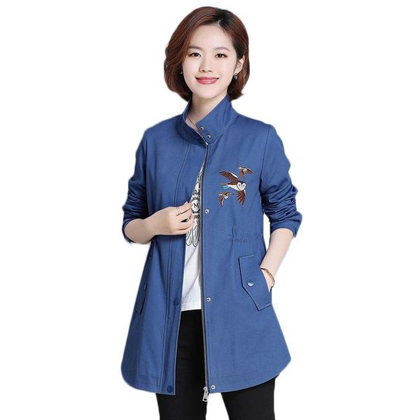 women's trench coats long coat middle-aged women spring autumn casual loose windbreakers womens cotton outwear plus size female overcoa, Tan;black
women's trench coats long coat middle-aged women spring autumn casual loose windbreakers womens cotton outwear plus size female overcoa, Tan;black