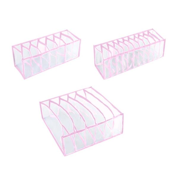 6/7/11 grids pink household foldable mesh underwear storage box socks bra and panty bedroom drawer lattice accessories party favor
6/7/11 grids pink household foldable mesh underwear storage box socks bra and panty bedroom drawer lattice accessories party favor