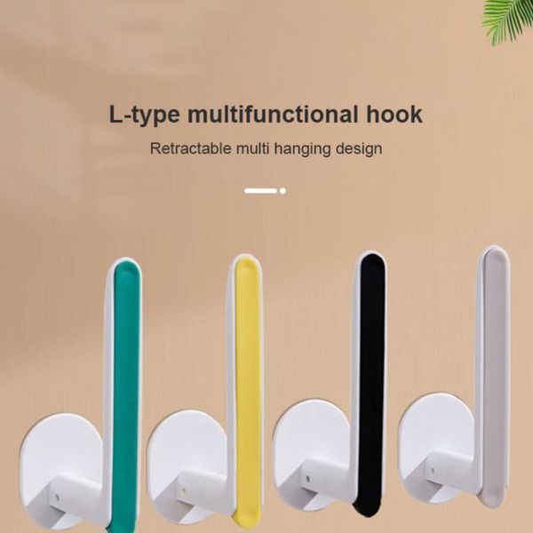 hooks & rails creative multi-purpose l-shaped hook household multifunctional wall hanging rack clothes traceless sticking behind the door
hooks & rails creative multi-purpose l-shaped hook household multifunctional wall hanging rack clothes traceless sticking behind the door