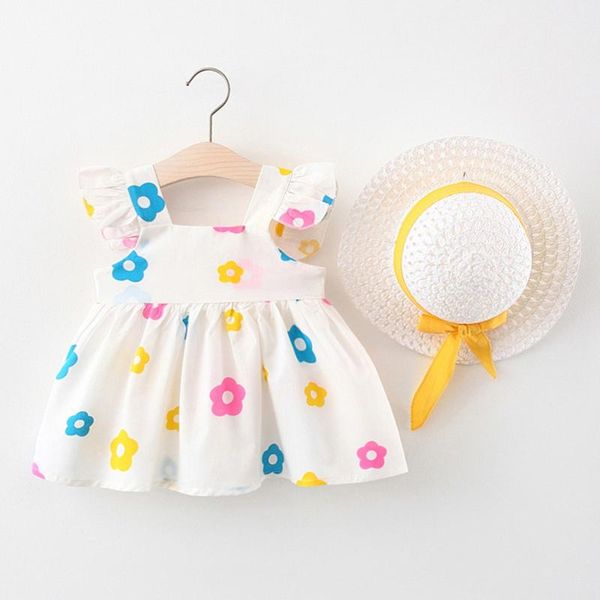 girls' dresses 2021 summer children's denim floral flying sleeve stitching dress cotton lace princess clothing sets, White
girls' dresses 2021 summer children's denim floral flying sleeve stitching dress cotton lace princess clothing sets, White