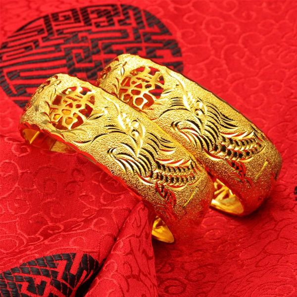 bangle one piece wedding bridal bangles 24k gold color hollow for women bride bracelets ethiopian/france/african/dubai jewelry, Black
bangle one piece wedding bridal bangles 24k gold color hollow for women bride bracelets ethiopian/france/african/dubai jewelry, Black