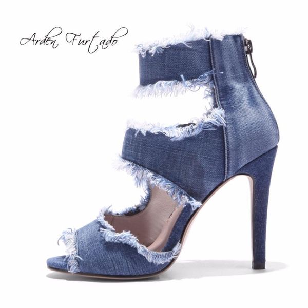 arden furtado 2021 summer ankle boots shoes for woman high heels blue jeans denim sandals gladiator fashion ladies, Black
arden furtado 2021 summer ankle boots shoes for woman high heels blue jeans denim sandals gladiator fashion ladies, Black