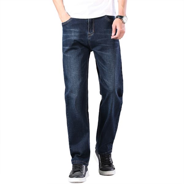 spring summer classic brand lightweight straight loose men's denim jeans dark blue thin jeans large size 30-44 210318
spring summer classic brand lightweight straight loose men's denim jeans dark blue thin jeans large size 30-44 210318