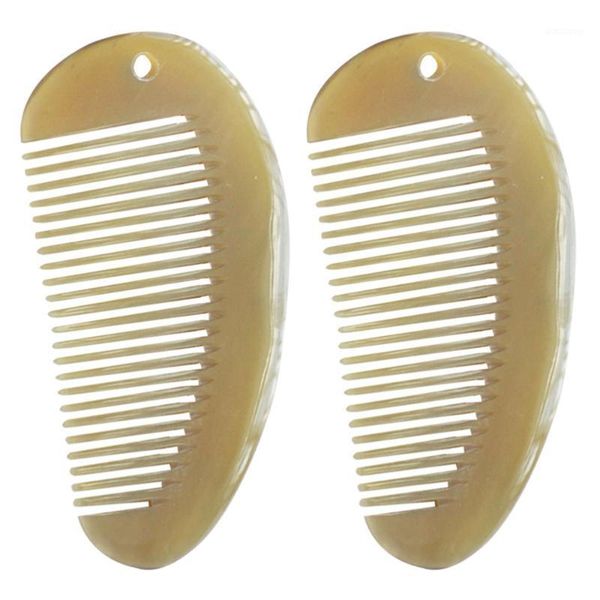 2pcs natural yak horn combs hair straighter comb portable anti-static brushes1, Silver
2pcs natural yak horn combs hair straighter comb portable anti-static brushes1, Silver