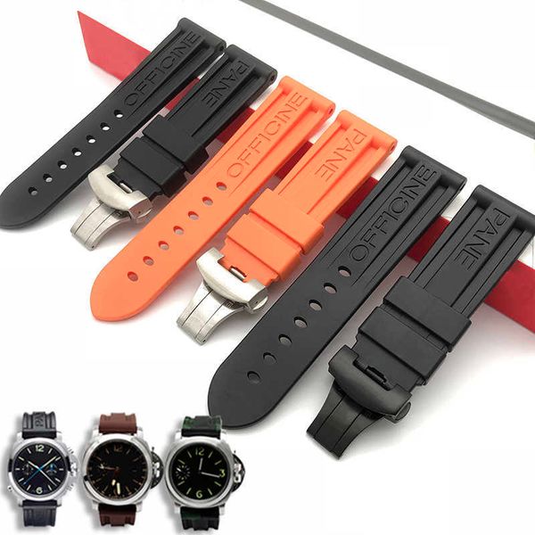 rubber watchbands for panerai pam 111 368 389 351 441 men metal clasp strap watch accessories soft silicone watch bracelet chain h0915, Silver
rubber watchbands for panerai pam 111 368 389 351 441 men metal clasp strap watch accessories soft silicone watch bracelet chain h0915, Silver
