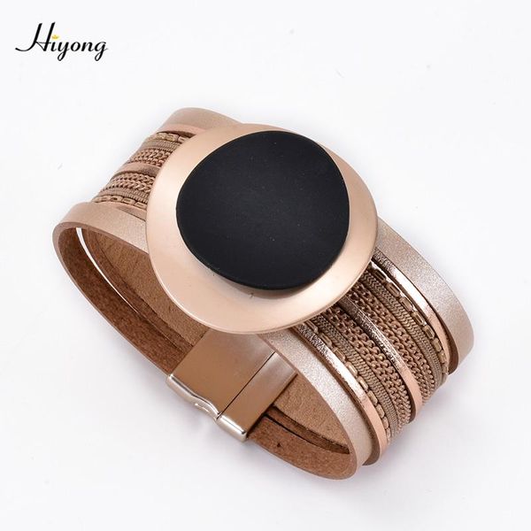 tennis hiyong creative multilayer black pu leather bracelet flower zircon wrap bracelets magnet buckle bangle fashion jewelry, Golden;silver
tennis hiyong creative multilayer black pu leather bracelet flower zircon wrap bracelets magnet buckle bangle fashion jewelry, Golden;silver