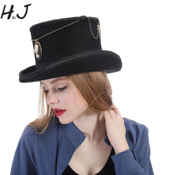 stingy brim hats 100% wool black women steampunk hat for lady handmade steam punk gear fedora cosplay magic 13.5cm 4 size, Blue;gray
stingy brim hats 100% wool black women steampunk hat for lady handmade steam punk gear fedora cosplay magic 13.5cm 4 size, Blue;gray