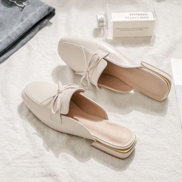 slippers closed square-toe women's mid-heel 2021 summer bowknot non-slip design muller shoes outdoor large size, Black
slippers closed square-toe women's mid-heel 2021 summer bowknot non-slip design muller shoes outdoor large size, Black