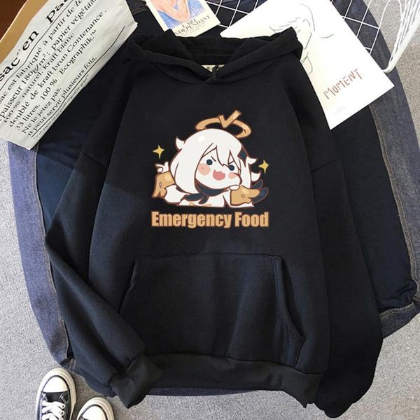 men's hoodies & sweatshirts kawaii cartoon genshin impact oversized graphic cape hoodie women men 2021 spring/autumn casual clot, Black 
men's hoodies & sweatshirts kawaii cartoon genshin impact oversized graphic cape hoodie women men 2021 spring/autumn casual clot, Black