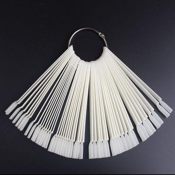 nail polish color card acrylic false tip sticks with metal ring holders fan-shaped art display chart practice tools equipment, Silver
nail polish color card acrylic false tip sticks with metal ring holders fan-shaped art display chart practice tools equipment, Silver
