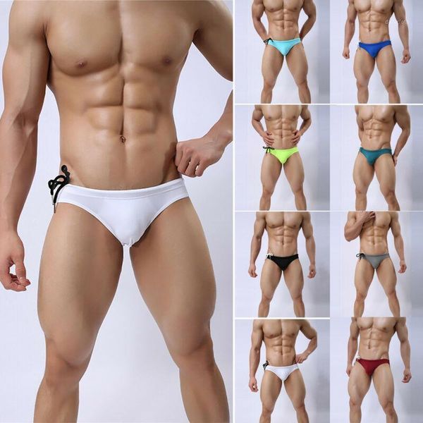 men's shorts summer beach swimming bikini swimwear elastic swim briefs underpants, White;black
men's shorts summer beach swimming bikini swimwear elastic swim briefs underpants, White;black