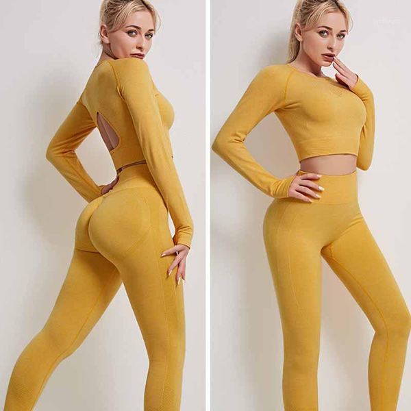 yoga outfit women sports suit high waist hip lifting tight seamless pants leggings fitness breathable soft long sleeve set shirt
yoga outfit women sports suit high waist hip lifting tight seamless pants leggings fitness breathable soft long sleeve set shirt