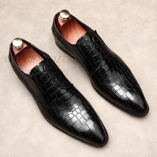 fashion men dress shoes snake skin prints classic style genuine leather coffee black lace up pointed men oxford formal shoes
fashion men dress shoes snake skin prints classic style genuine leather coffee black lace up pointed men oxford formal shoes
