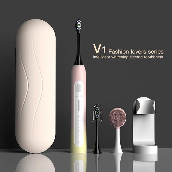 smart electric toothbrush v1 sonic whitening whole body waterproof swing up and down copper-soft bristles
smart electric toothbrush v1 sonic whitening whole body waterproof swing up and down copper-soft bristles