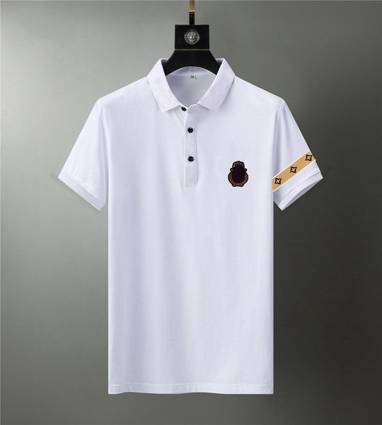 2021 men's t-shirt european american fashion brand quality polo letter embroidered short sleeve casual and business double lapel shirt, White;black
2021 men's t-shirt european american fashion brand quality polo letter embroidered short sleeve casual and business double lapel shirt, White;black