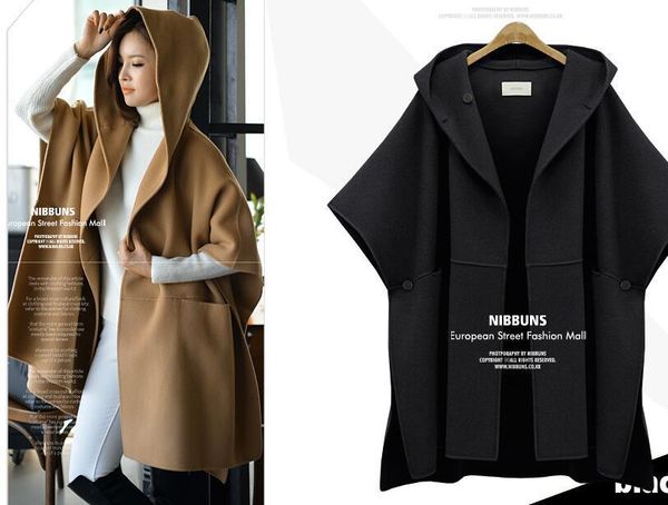 women's trench coats 2021 cloak woolen coat spring fat mm mid-length windbreaker tide, Tan;black
women's trench coats 2021 cloak woolen coat spring fat mm mid-length windbreaker tide, Tan;black