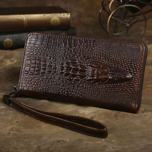 men wallet clutch genuine leather crocodile head male long coin purse boy money organizer cell phone bag, Red;black
men wallet clutch genuine leather crocodile head male long coin purse boy money organizer cell phone bag, Red;black